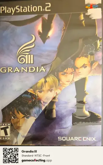 Grandia III PlayStation 2, NTSC box front