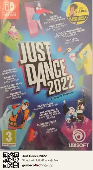 Just Dance 2022 Nintendo Switch, France box front