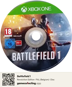 Battlefield 1 Xbox One, PAL disc