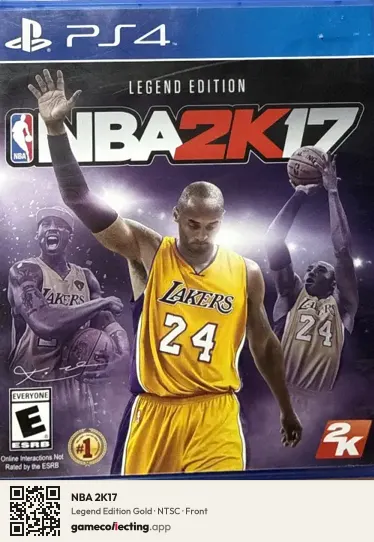 NBA 2K17 PlayStation 4, NTSC box front