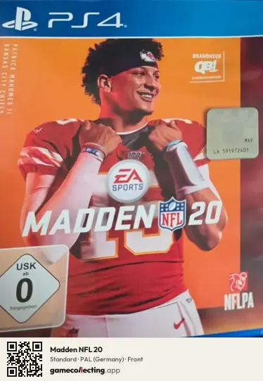 Madden NFL 20 PlayStation 4, Germany box front