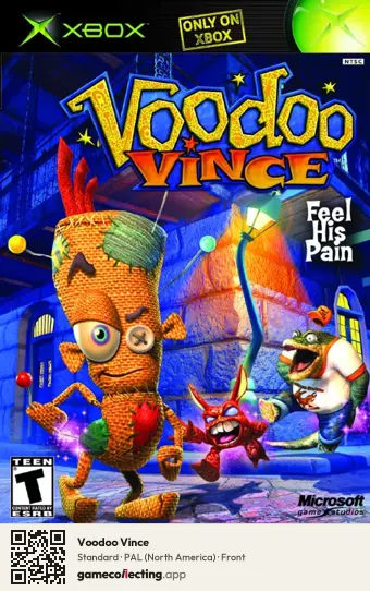 Voodoo Vince Xbox, North America box front