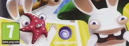 Rabbids Invasion: The Interactive TV Show, the PEGI square on its front