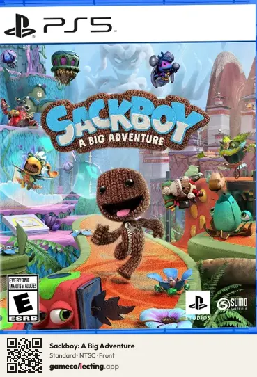 Sackboy: A Big Adventure PlayStation 5, NTSC box front