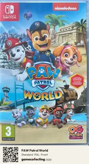 PAW Patrol World Nintendo Switch, PAL box front