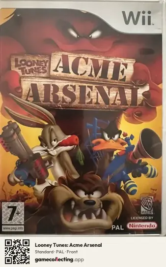 Looney Tunes: Acme Arsenal Nintendo Wii, PAL box front