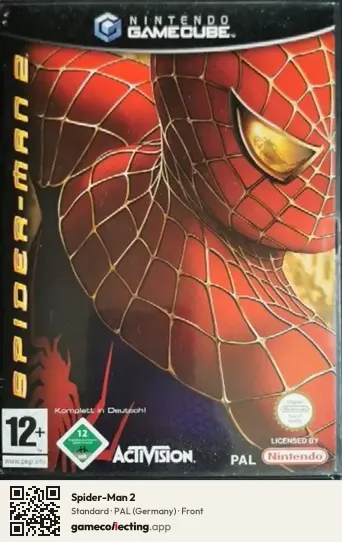Spider-Man 2 Nintendo GameCube, Germany box front