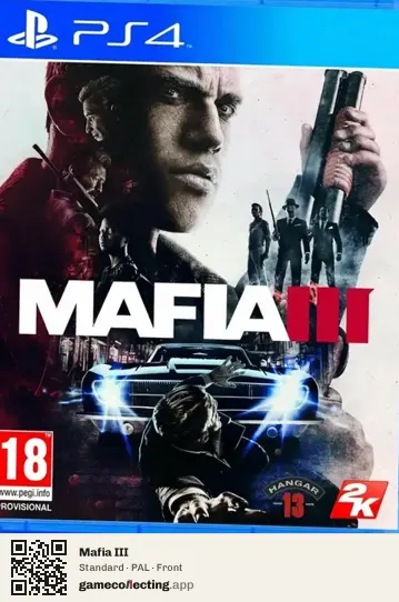 Mafia III PlayStation 4, PAL box front