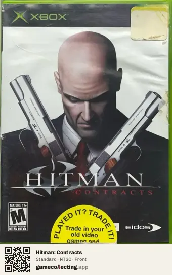 Hitman: Contracts Xbox, NTSC box front