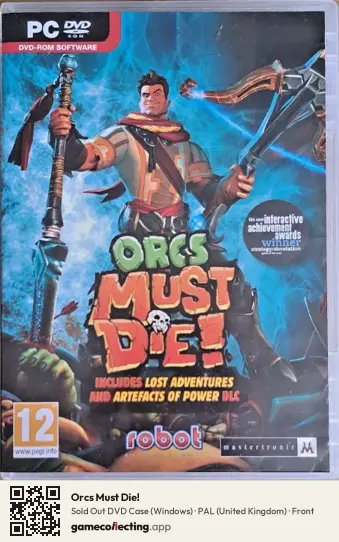 Orcs Must Die! Computer, United Kingdom box front