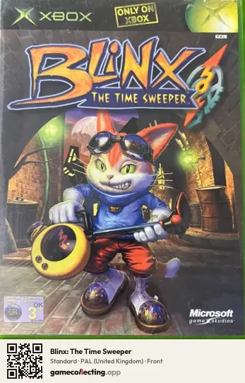 Blinx: The Time Sweeper Xbox, United Kingdom box front
