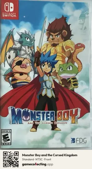 Monster Boy and the Cursed Kingdom Nintendo Switch, NTSC box front