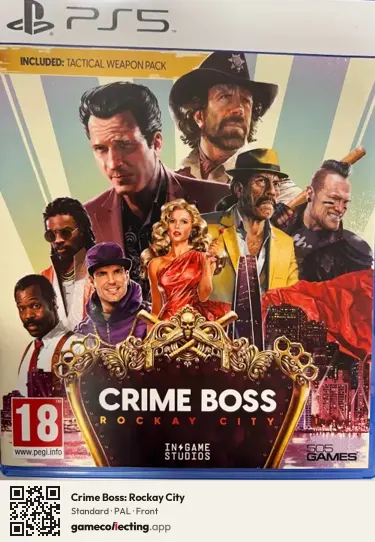 Crime Boss: Rockay City PlayStation 5, PAL box front