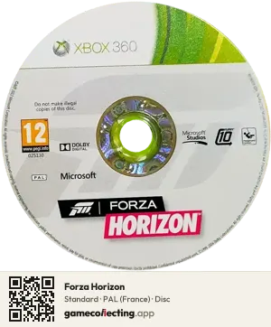 Forza Horizon Xbox 360, PAL disc