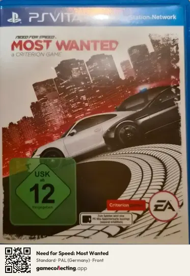 Need for Speed: Most Wanted PlayStation Vita, Germany box front