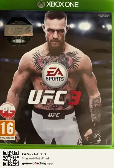 EA Sports UFC 3 Xbox One, PAL box front