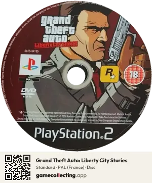 Grand Theft Auto: Liberty City Stories PlayStation 2, PAL disc