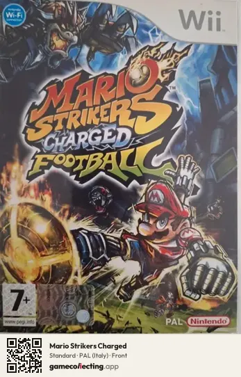 Mario Strikers Charged Nintendo Wii, Italy box front