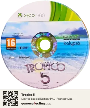 Tropico 5 Xbox 360, PAL disc