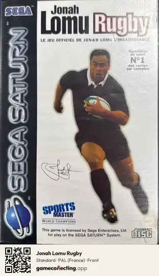 Jonah Lomu Rugby Sega Saturn, France box front
