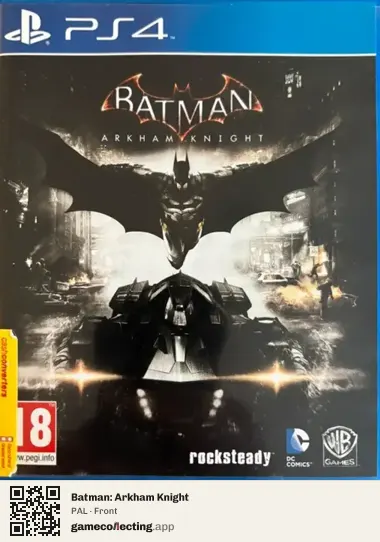 Batman: Arkham Knight PlayStation 4, PAL box front