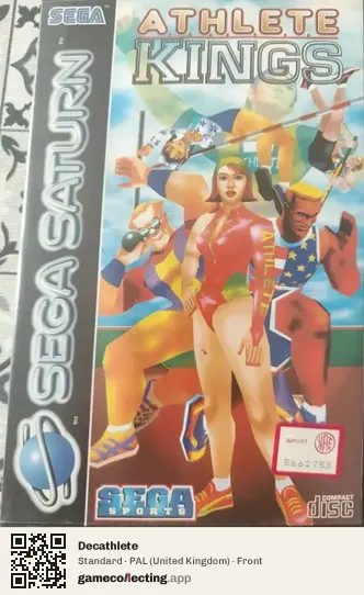 Decathlete Sega Saturn, United Kingdom box front