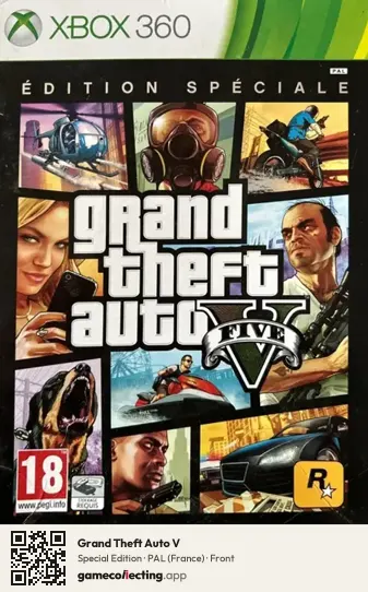Grand Theft Auto V Xbox 360, France box front