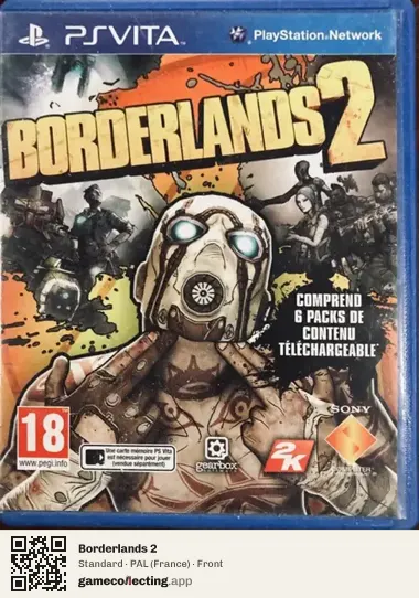 Borderlands 2 PlayStation Vita, France box front