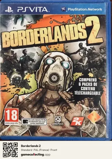 Borderlands 2 PlayStation Vita, France box front