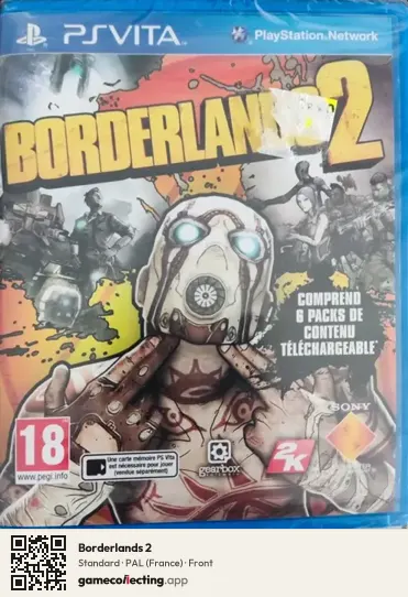 Borderlands 2 PlayStation Vita, France box front
