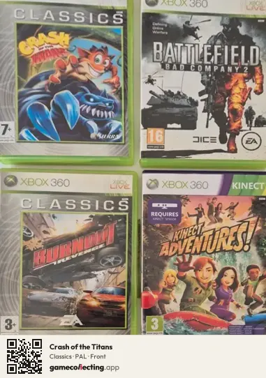 Crash of the Titans Xbox 360, PAL box front