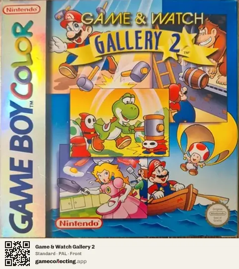 Game & Watch Gallery 2 Game Boy Color, PAL box front