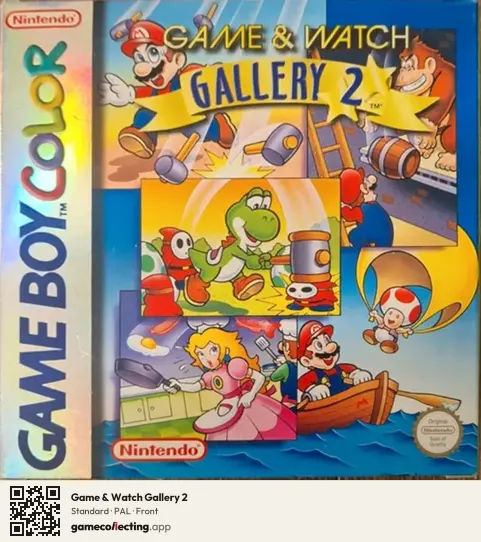 Game & Watch Gallery 2 Game Boy Color, PAL box front