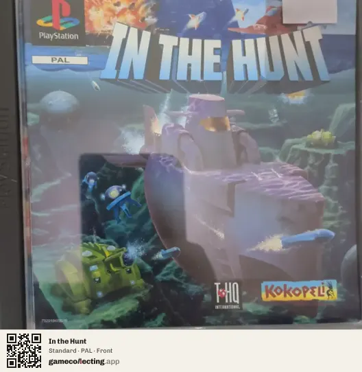 In the Hunt PlayStation, PAL box front