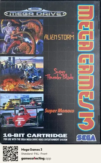 Mega Games 3 Sega Mega Drive / Genesis, PAL box front