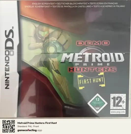Metroid Prime Hunters: First Hunt Nintendo DS, PAL box front