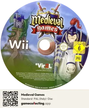 Medieval Games Nintendo Wii, PAL disc
