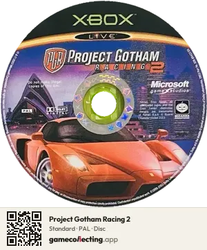 Project Gotham Racing 2 Xbox, PAL disc