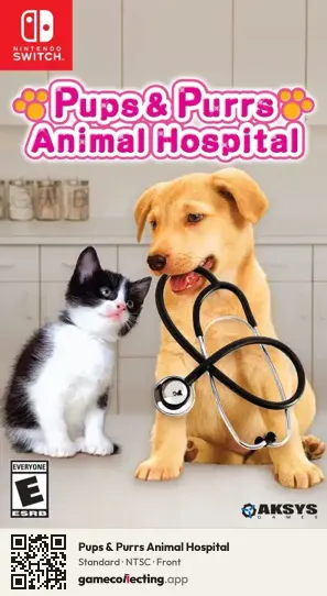 Pups & Purrs Animal Hospital Nintendo Switch, NTSC box front