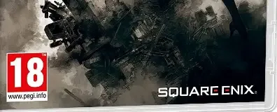 NieR: Automata, the PEGI square on its front