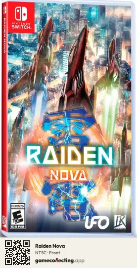 Raiden Nova Nintendo Switch, NTSC box front