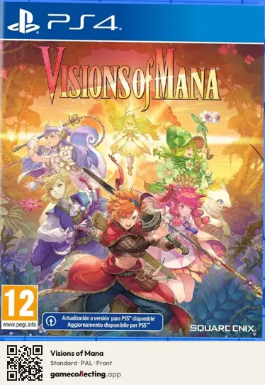 Visions of Mana PlayStation 4, PAL box front