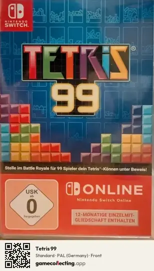 Tetris 99 Nintendo Switch, Germany box front