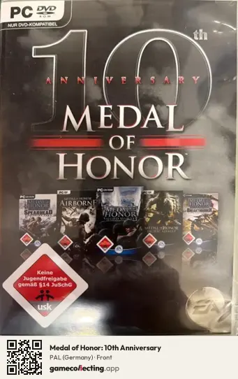 Medal of Honor: 10th Anniversary Computer, Germany box front