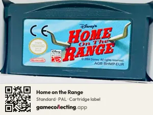 Home on the Range Game Boy Advance, PAL cartridge label