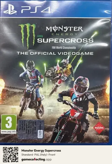 Monster Energy Supercross PlayStation 4, Italy box front