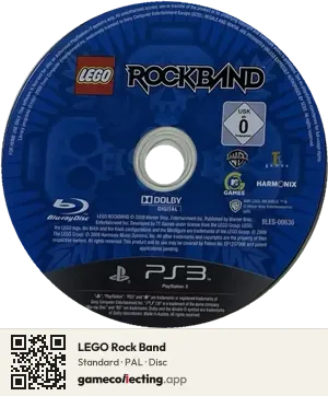 LEGO Rock Band PlayStation 3, PAL disc