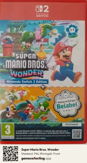 Super Mario Bros. Wonder Nintendo Switch 2, Portugal box front