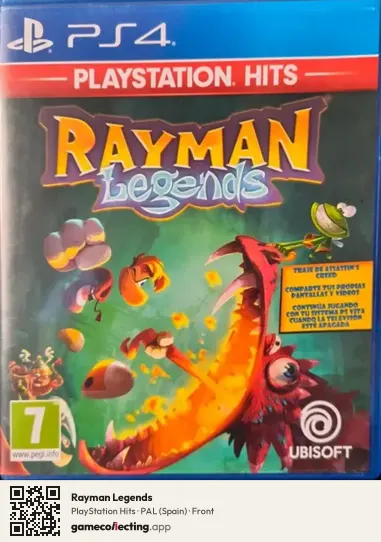Rayman Legends PlayStation 4, Spain box front