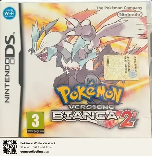 Pokémon White Version 2 Nintendo DS, Italy box front